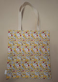 Shiba Inu Hearts & Rabbits Polyester Tote Bag