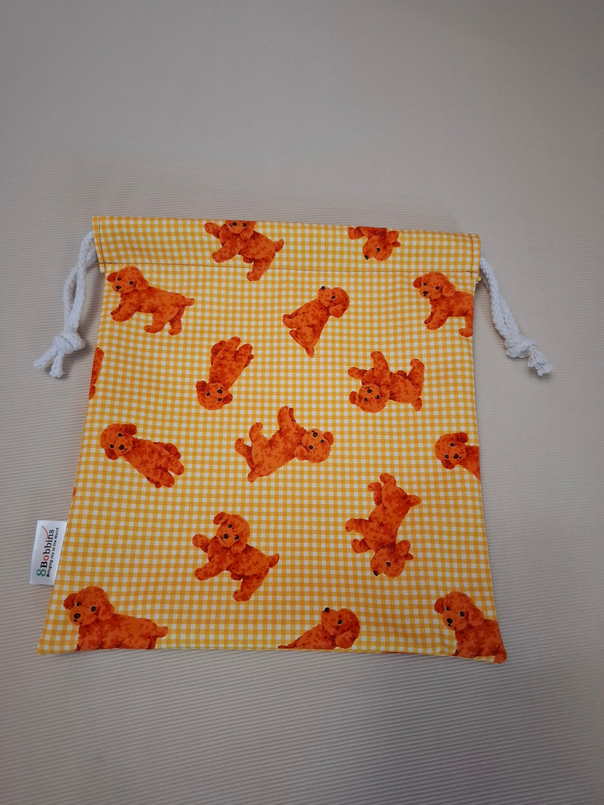 Golden Retriever Puppies Drawstring Pouch (24cm × 20cm)